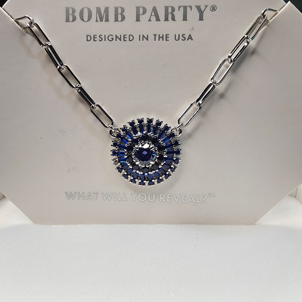 Bomb Party September Birthday Necklace